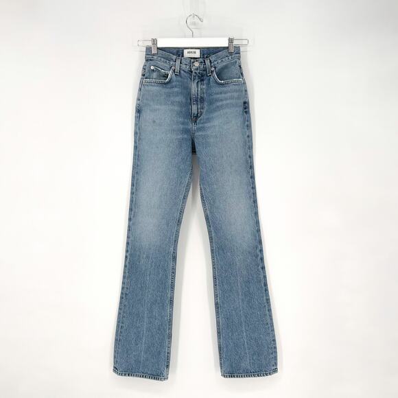 AGOLDE Vintage High Rise Flare Jeans Women’s Size 23 Clamour Stretch Denim - Picture 2 of 6